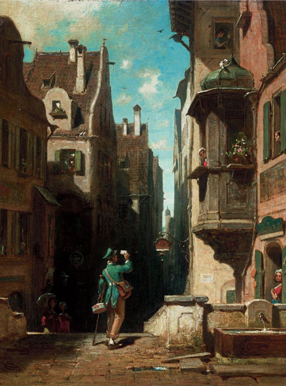 A postás alkotó: Carl Spitzweg