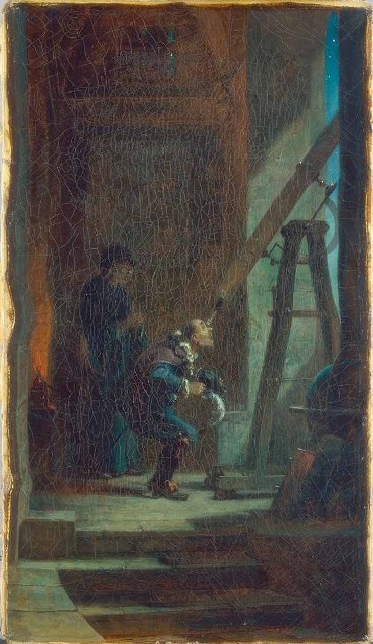 Az asztrológus alkotó: Carl Spitzweg