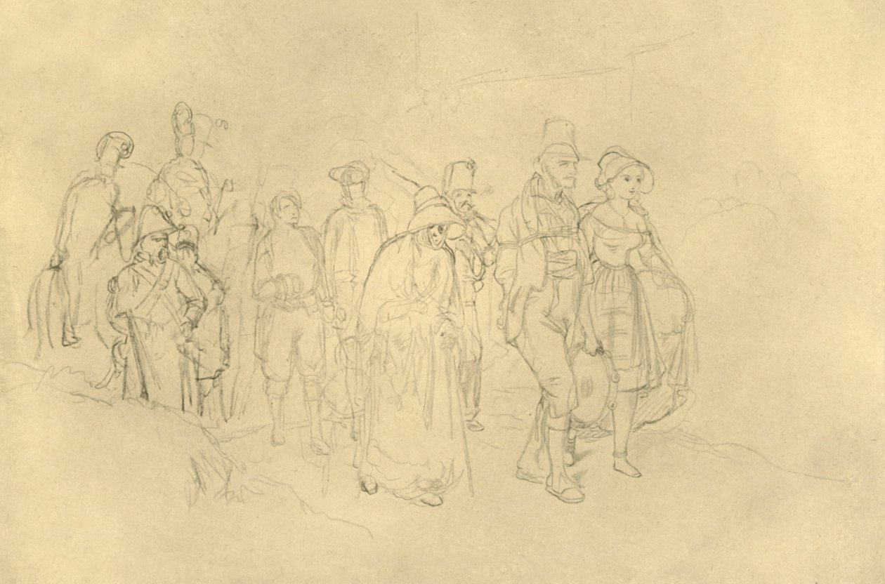 Behozott cigányok, 19. század közepe-vége, 1924 körül. alkotó: Carl Spitzweg