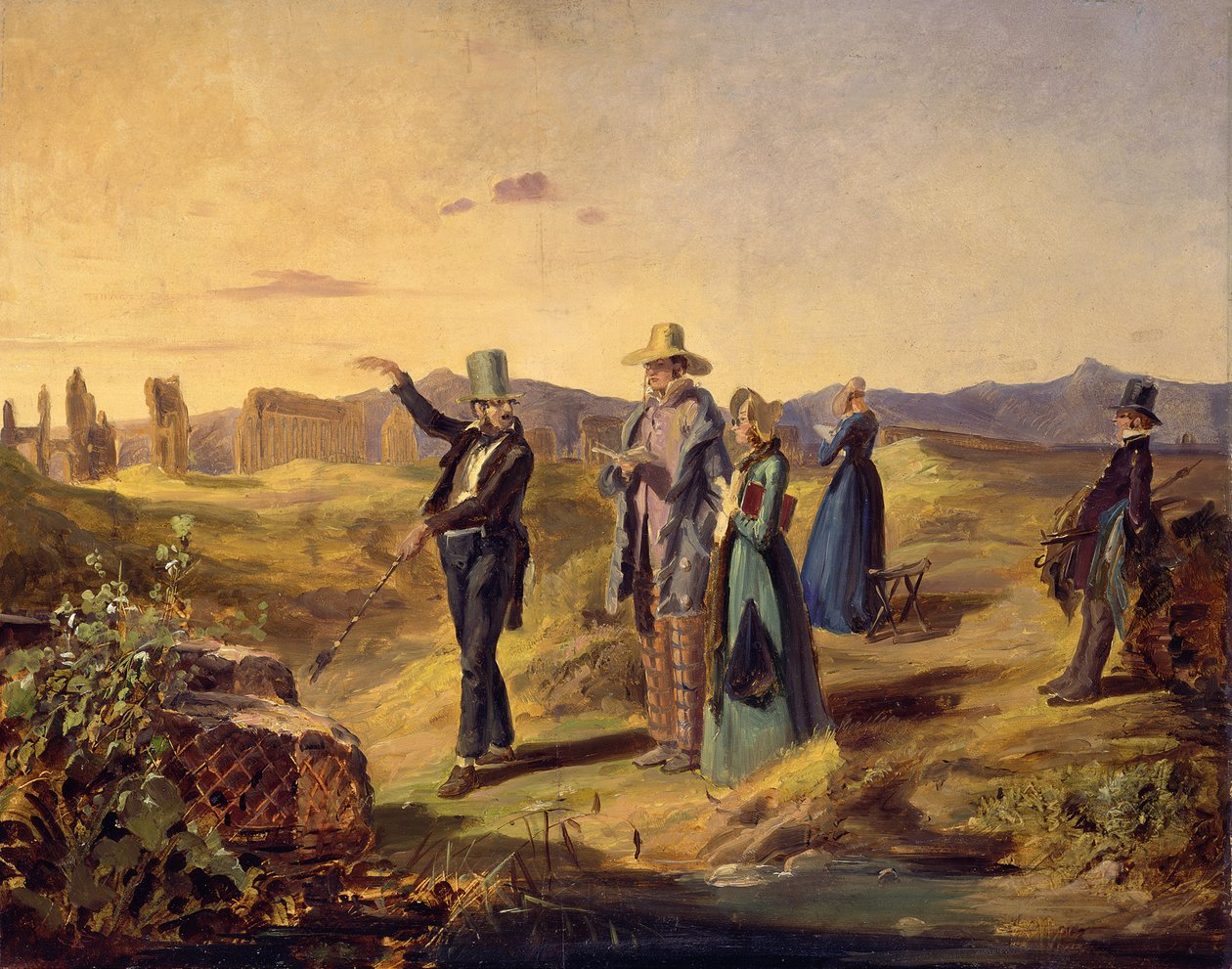Angolok a Campagna-ban, 1835 körül. alkotó: Carl Spitzweg