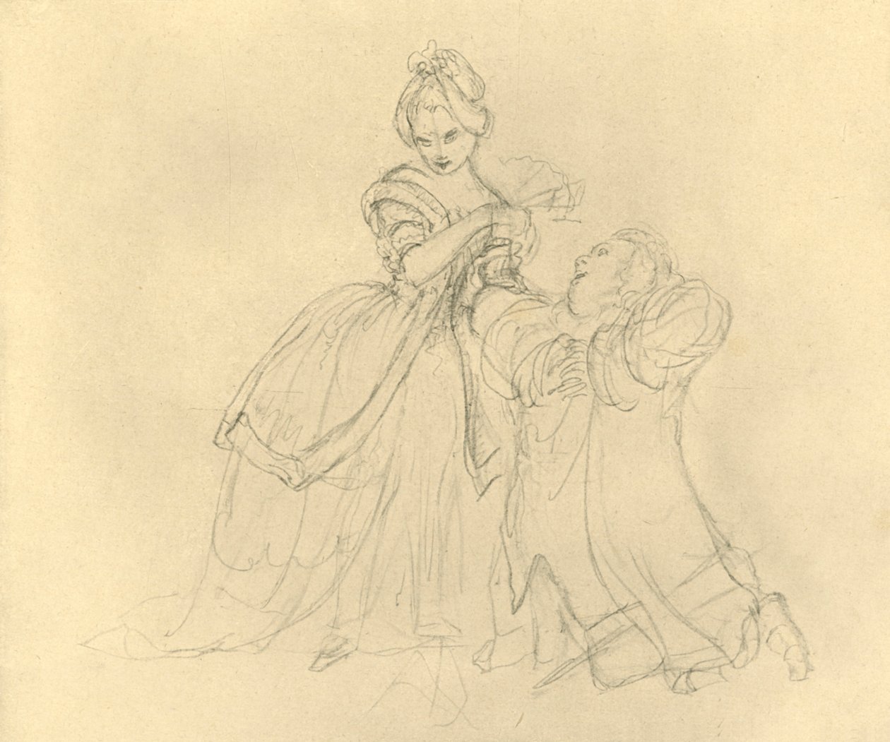 Erhörung, 19. század közepe-vége, 1924 körül. alkotó: Carl Spitzweg