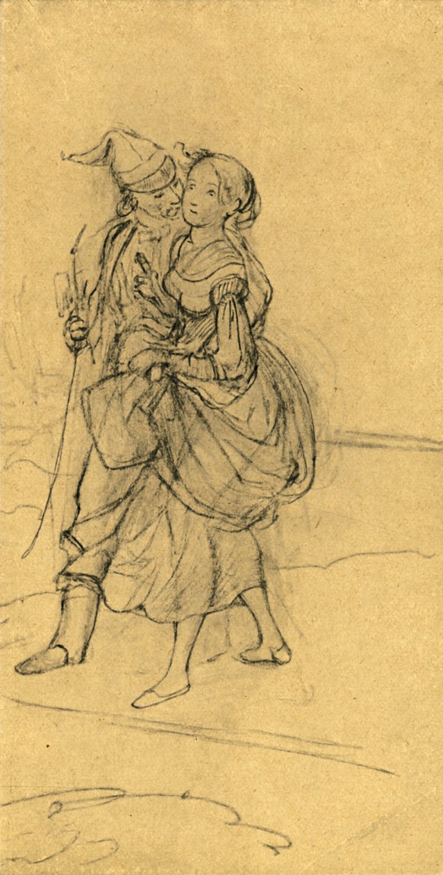 Veszélyes kérdés, 19. század közepe-vége, 1924 körül. alkotó: Carl Spitzweg