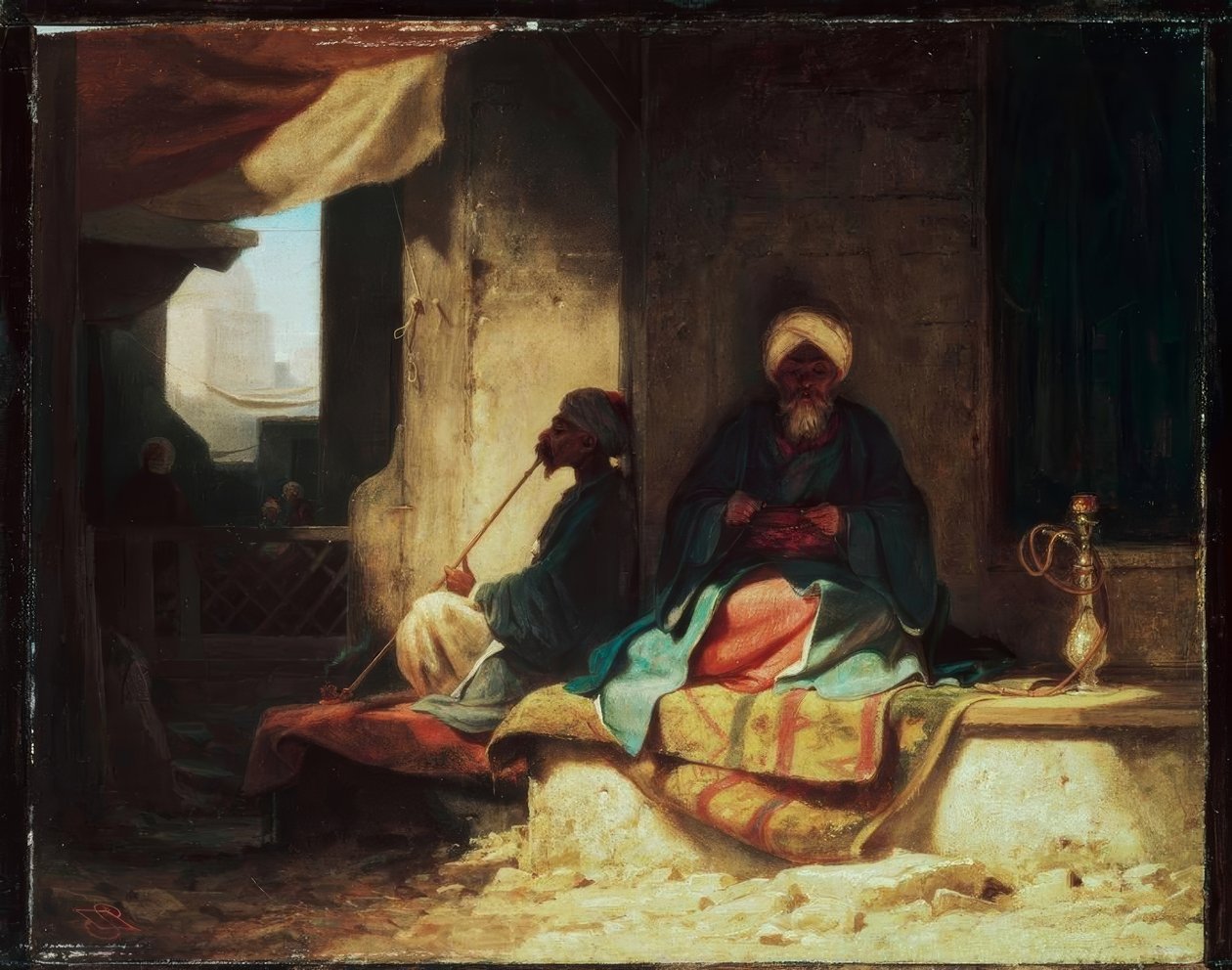 A török ​​bazárban alkotó: Carl Spitzweg