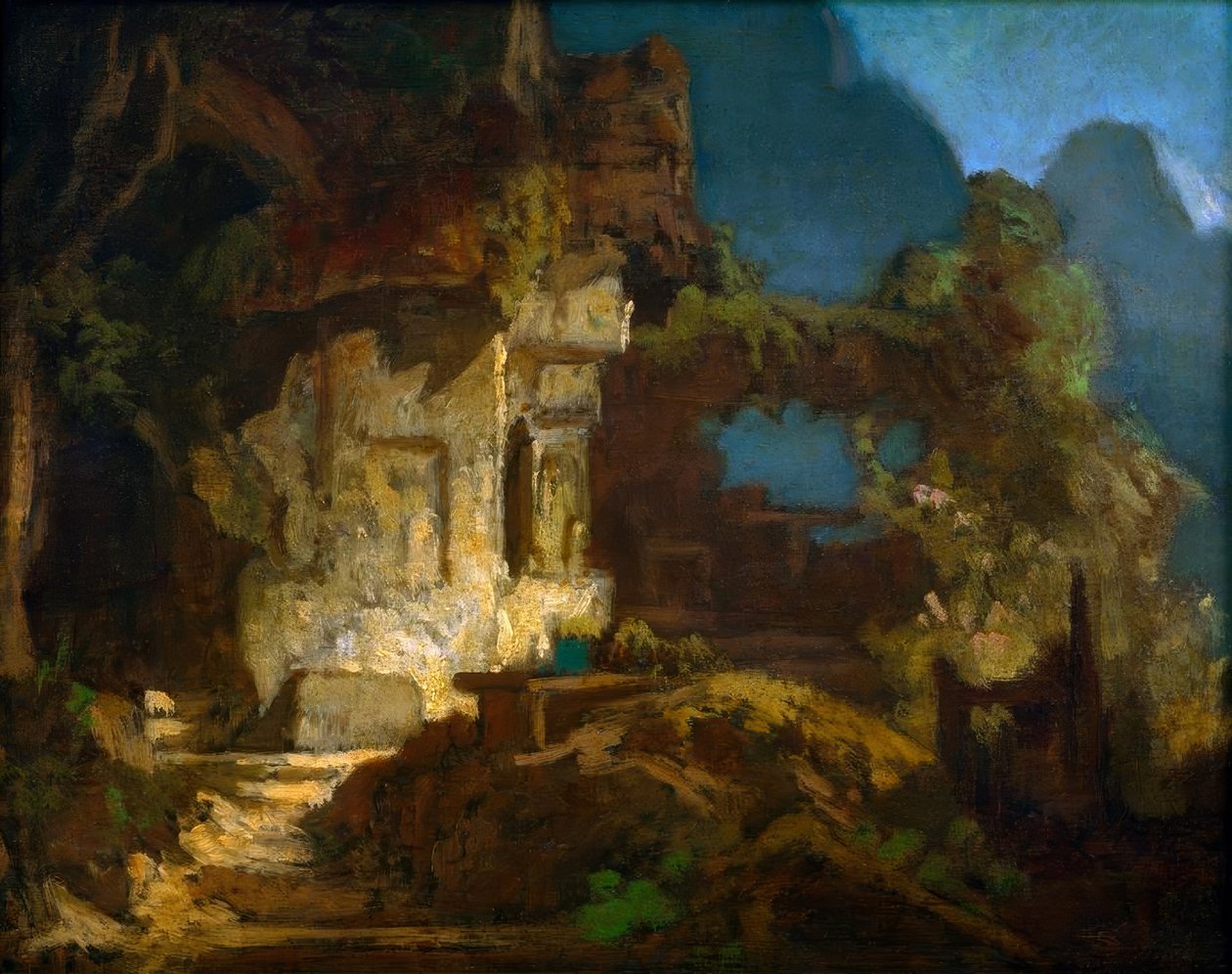 Kápolna a sziklán alkotó: Carl Spitzweg