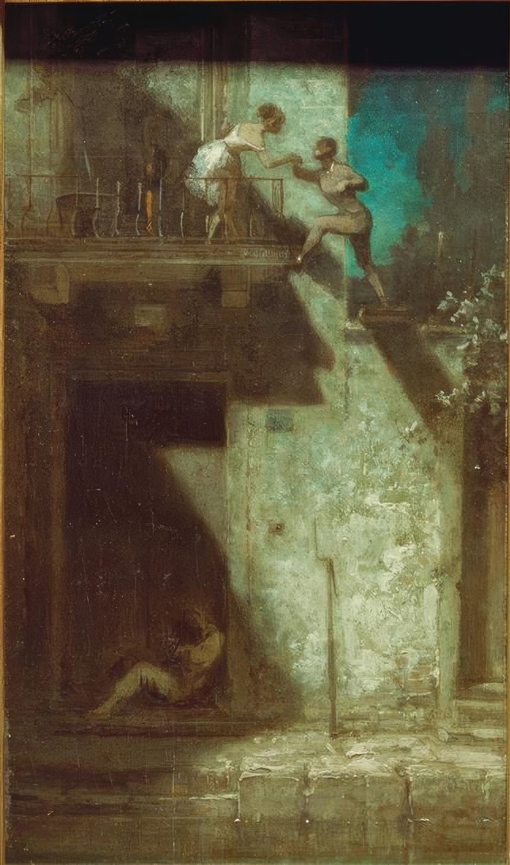 Éjszakai randevú alkotó: Carl Spitzweg