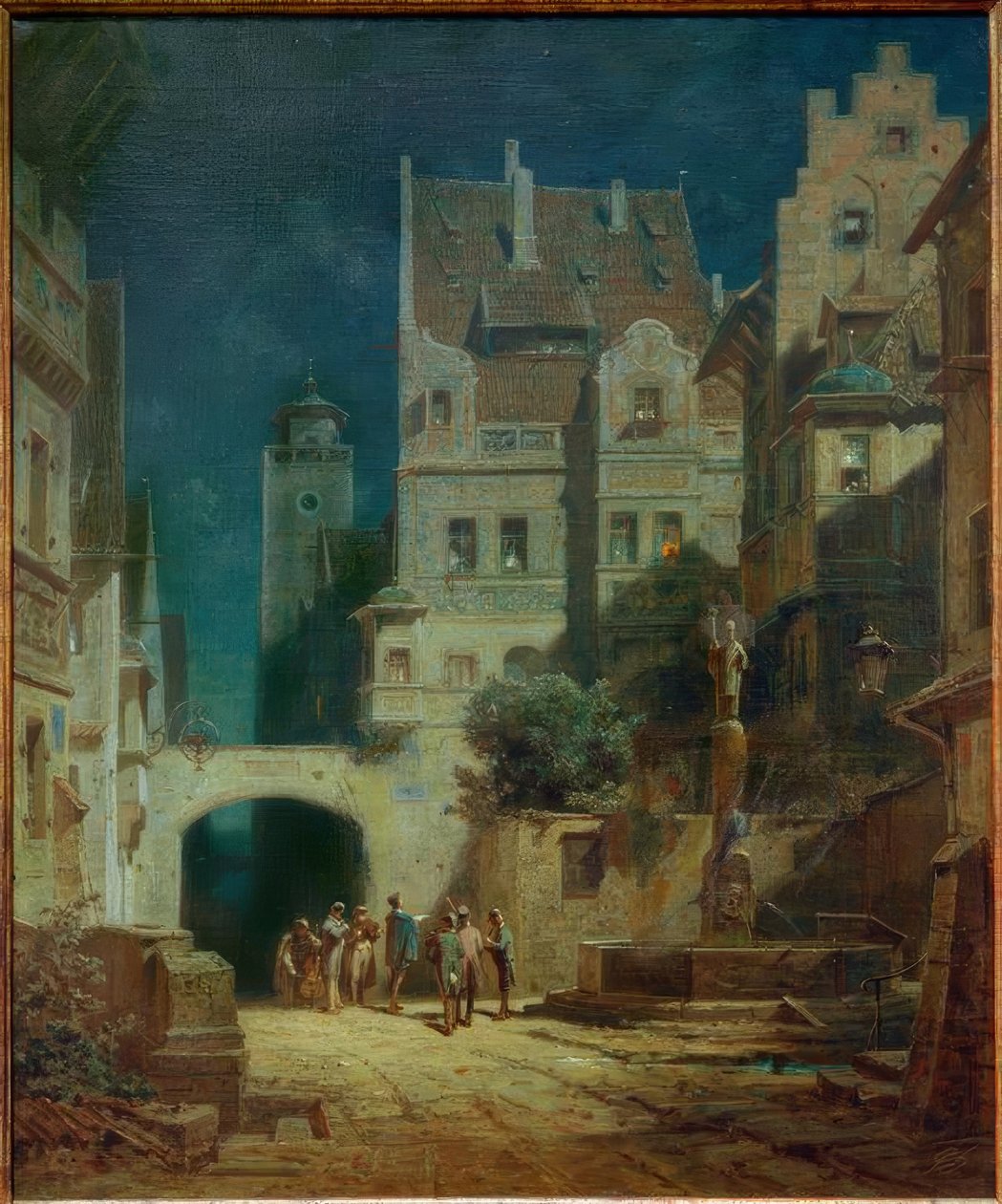 Szerenád a holdfényben alkotó: Carl Spitzweg