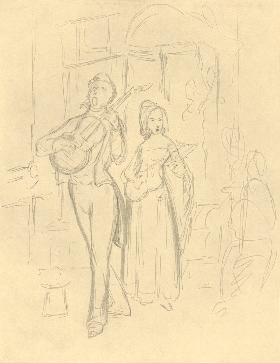 Strassensänger, 19. század közepe-vége, 1924. alkotó: Carl Spitzweg