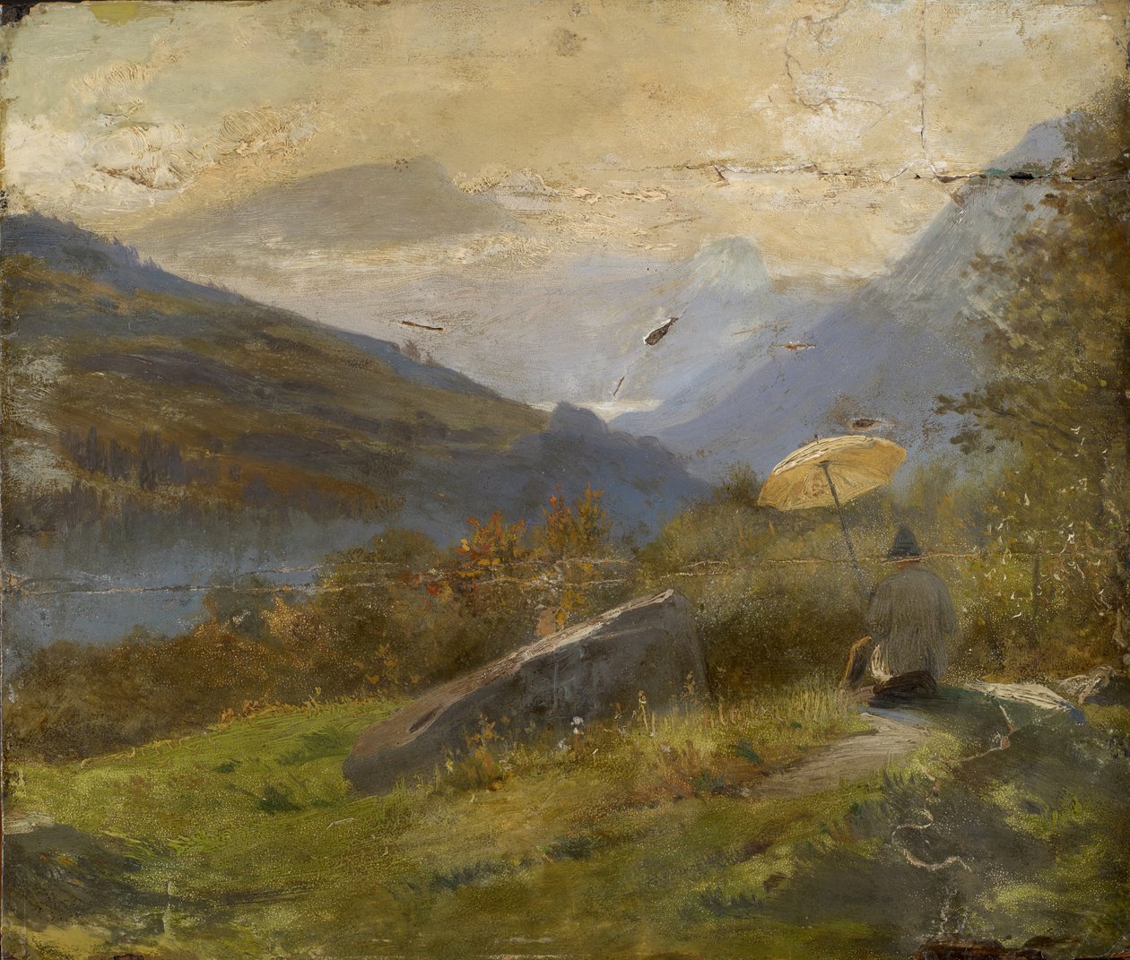 A festő, 1860 körül alkotó: Carl Spitzweg