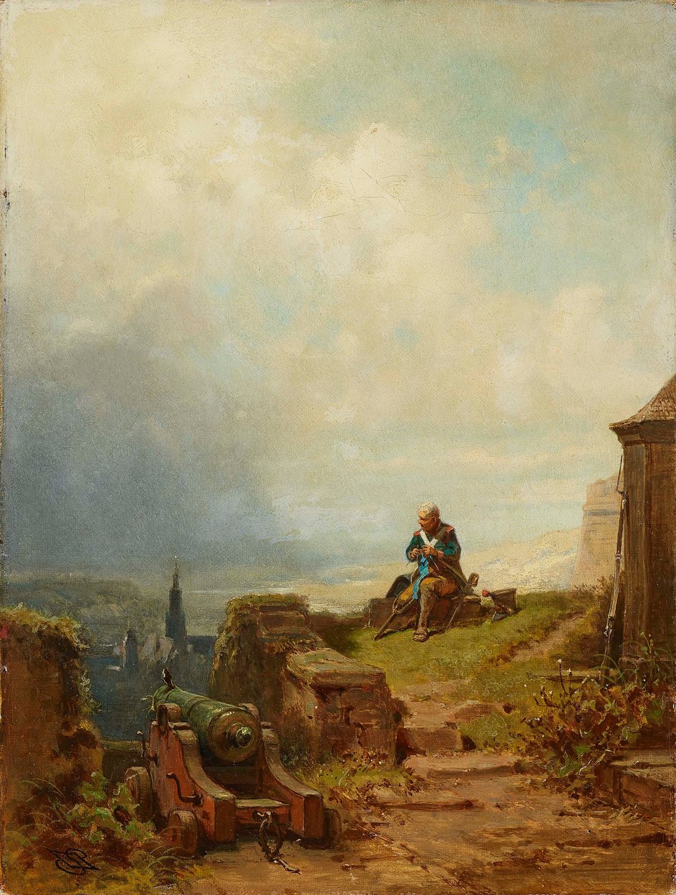 A veterán, c. 1870. alkotó: Carl Spitzweg