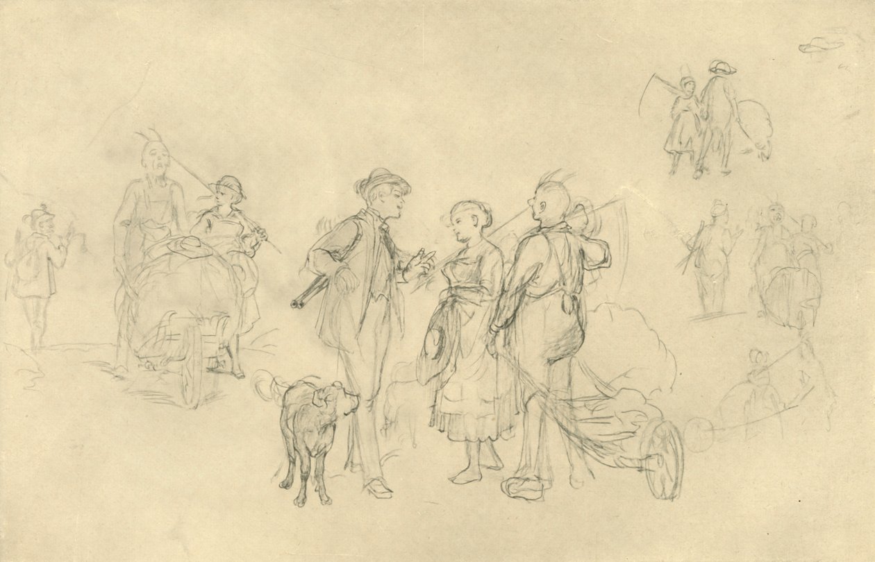 Verabredetes Rendezvous, 19. század közepe-vége, 1924. alkotó: Carl Spitzweg