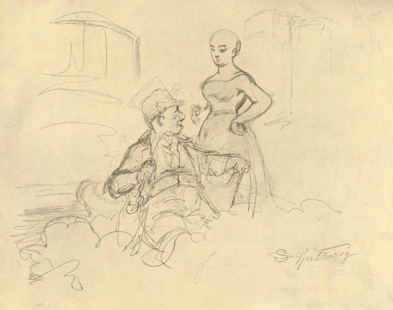 Ami kellemes, 19. század közepe-vége, c1924. alkotó: Carl Spitzweg