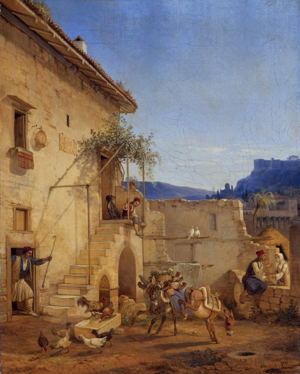 Ház Athénban alkotó: Carl Wilhelm Freiherr von Heideck