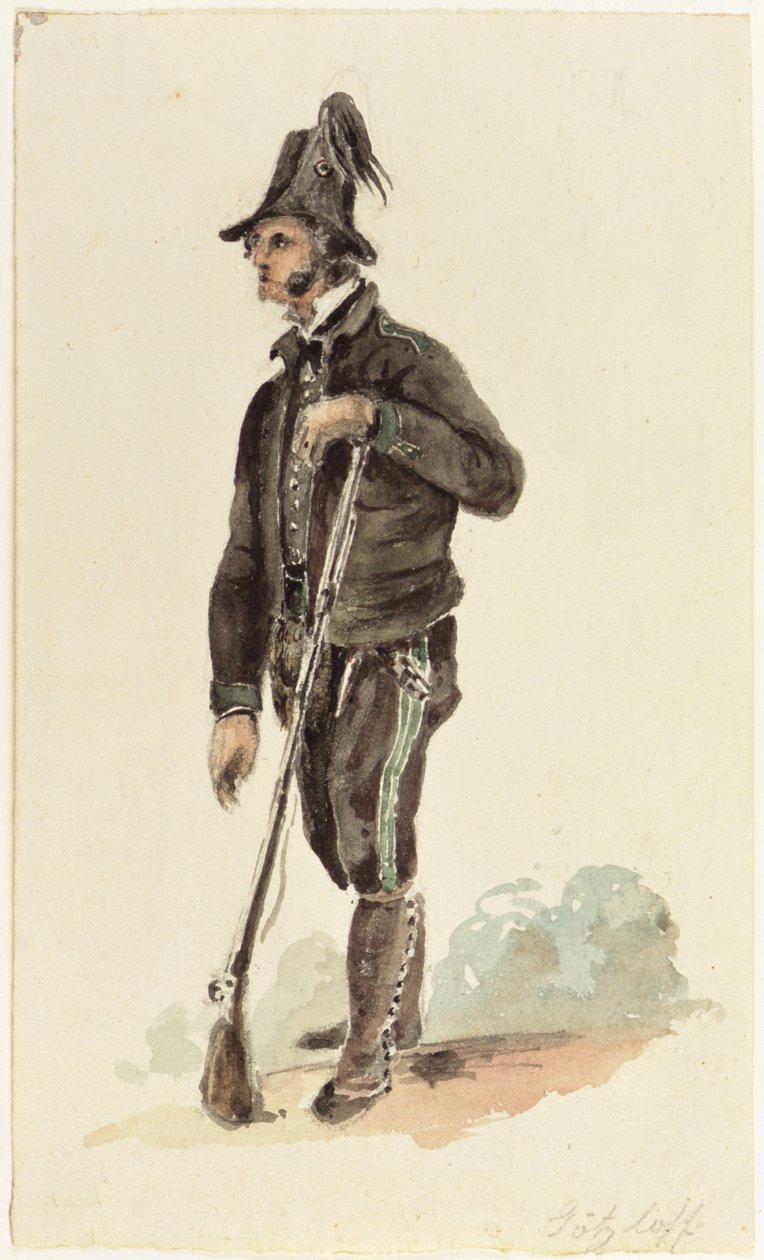 Olasz vadász, 1830 alkotó: Carl Wilhelm Goetzloff