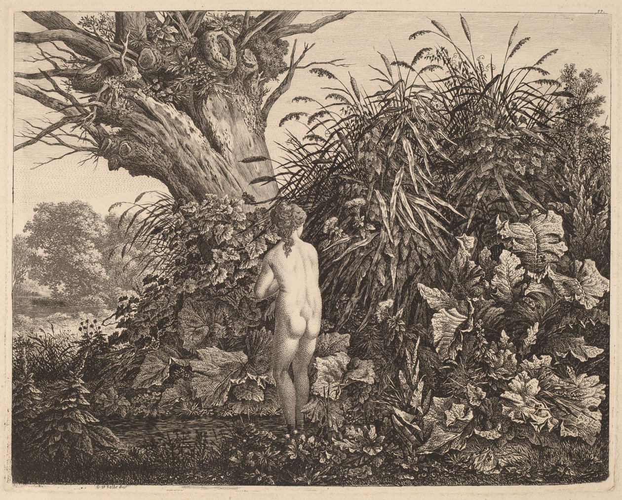Fürdő Maiden alkotó: Carl Wilhelm Kolbe