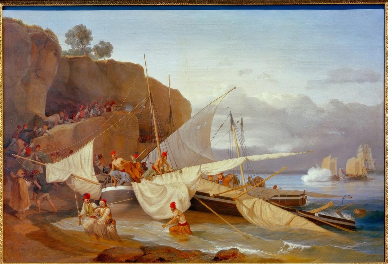 Görög kalózok szökésben alkotó: Carl Wilhelm von Heideck