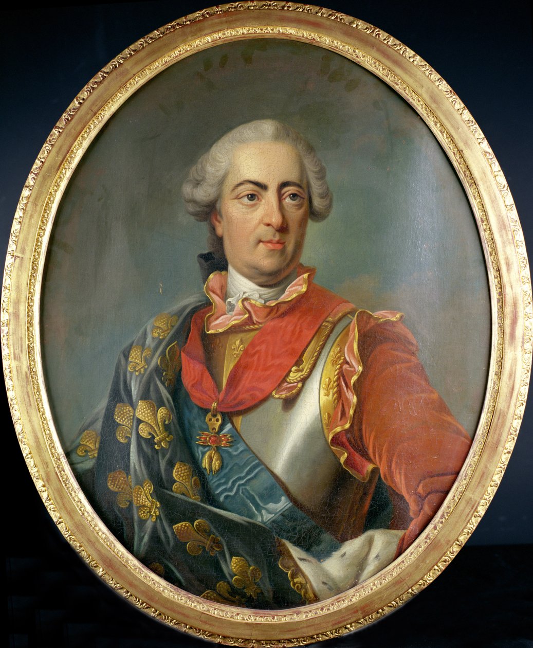 XV. Lajos francia király (1710-74) portréja, aki az Aranygyapjú Rendet viseli alkotó: Carle van Loo