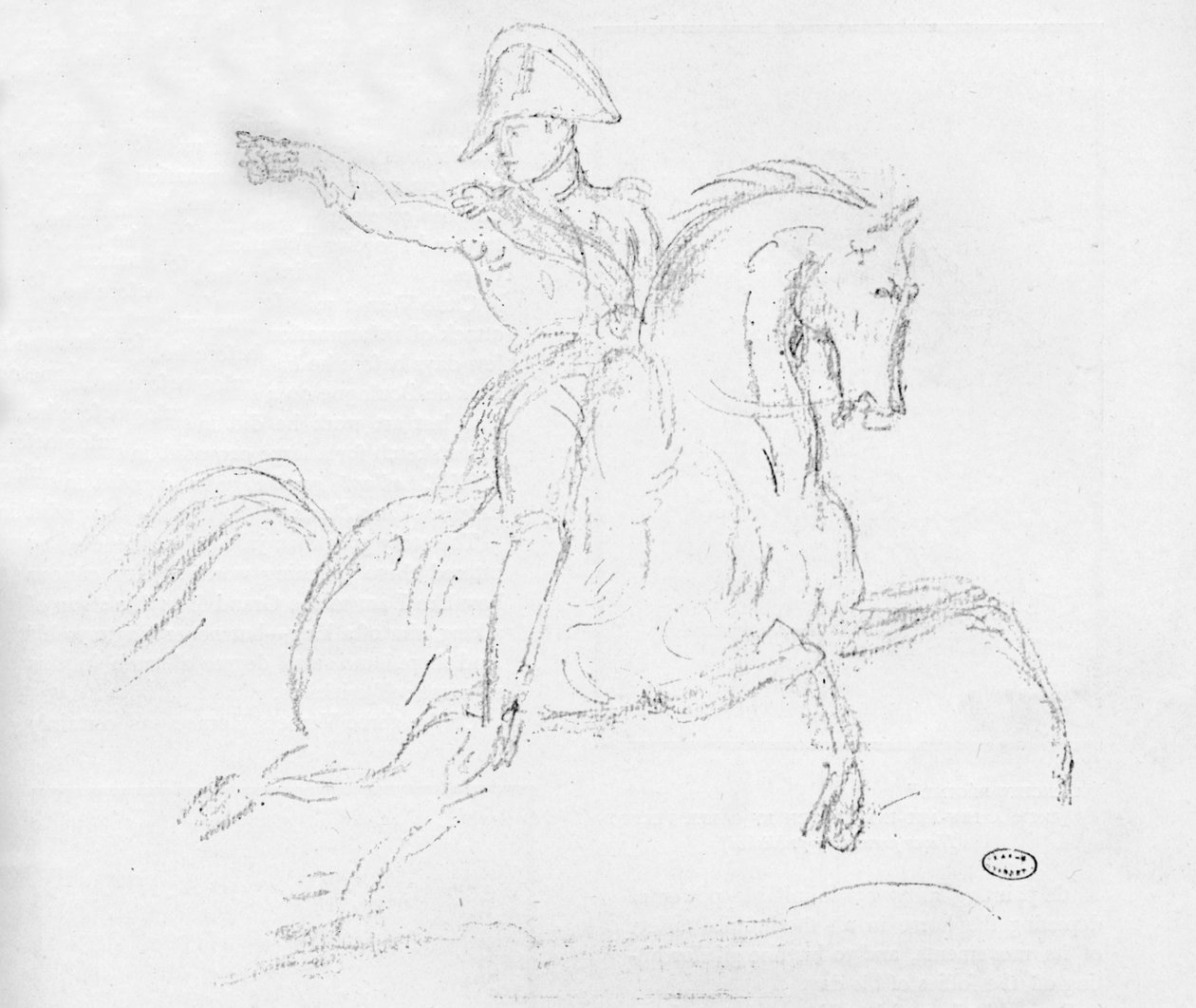 Napóleon lóháton, XVIII. század alkotó: Carle Vernet