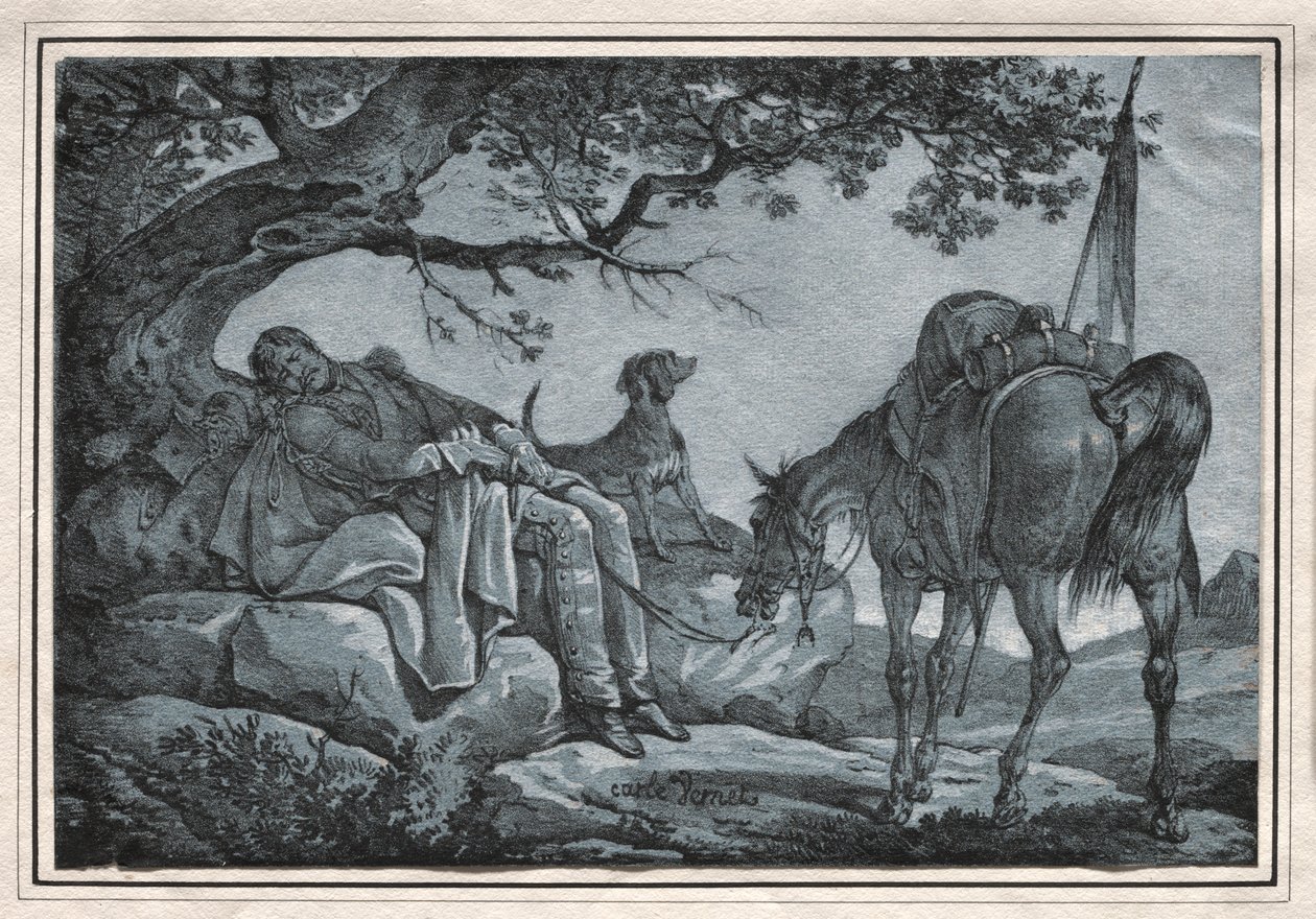 Az alvó katona. alkotó: Carle Vernet