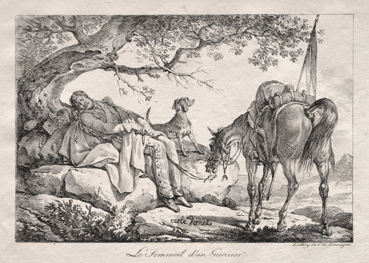 Az alvó katona. alkotó: Carle Vernet
