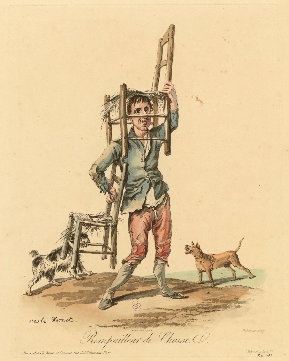 A székkanna alkotó: Carle Vernet