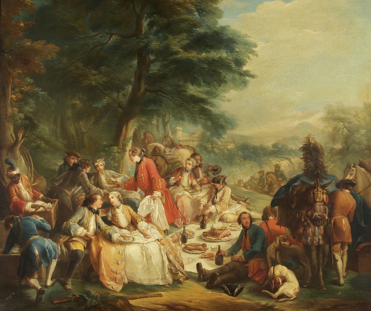 Pihenj a vadászaton alkotó: Carle van Loo