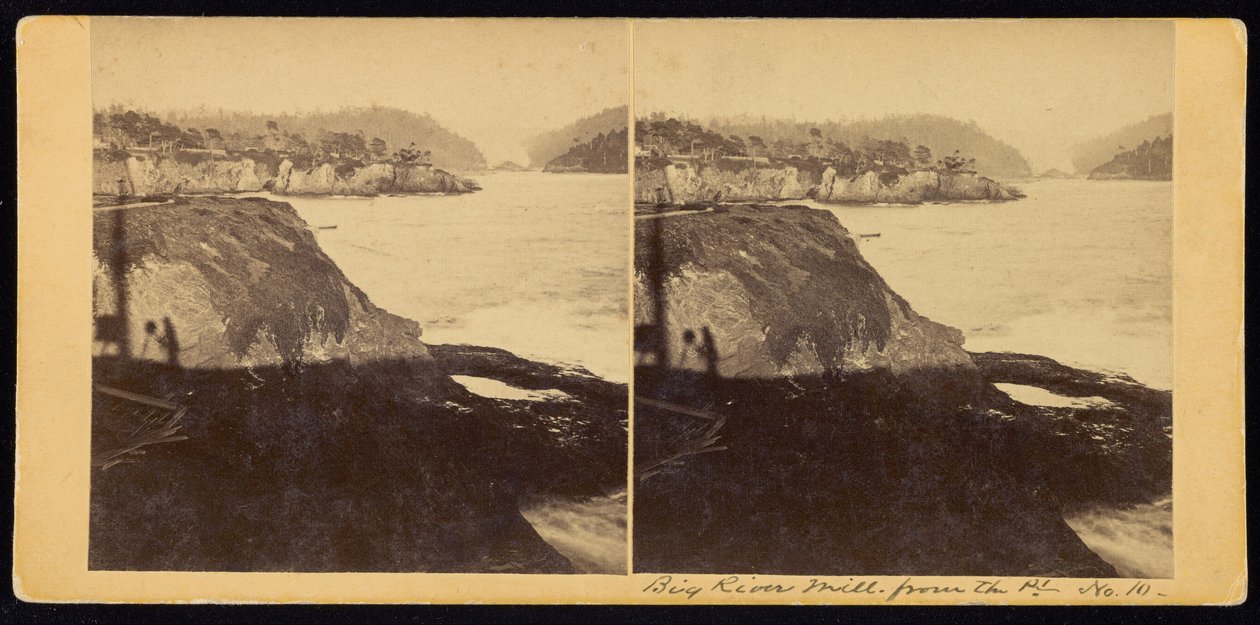 Big River Mill a Pt. alkotó: Carleton E. Watkins