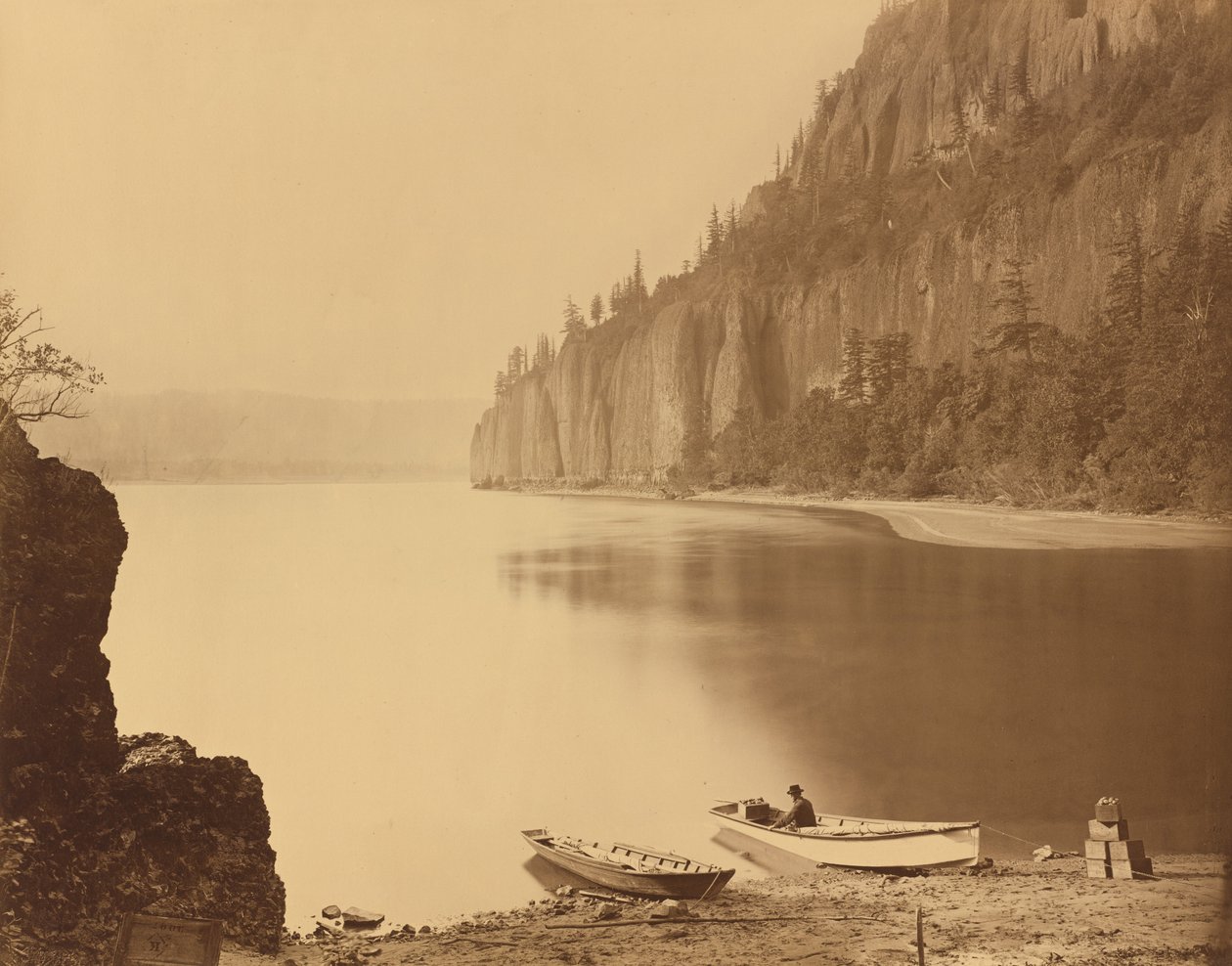 Horn-fok, Columbia folyó alkotó: Carleton E. Watkins