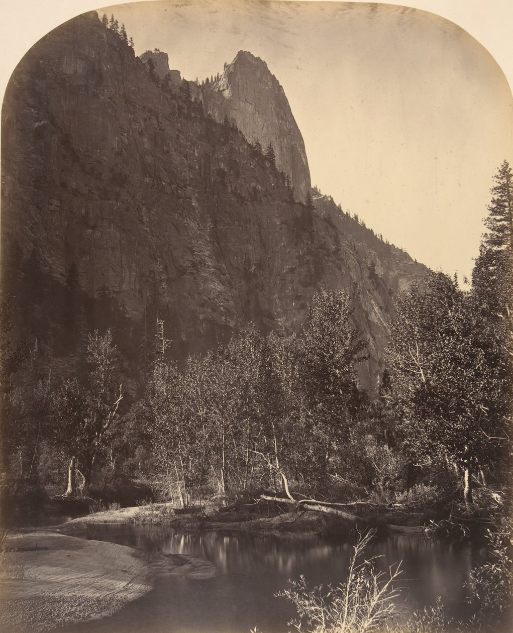 River View, Sentinel, 3270 láb, 1861. alkotó: Carleton Emmons Watkins