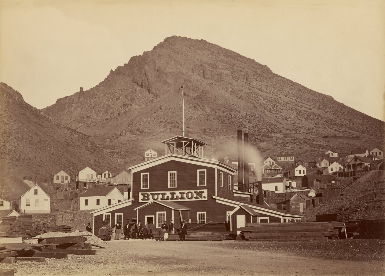 A Bullion Mine, Virginia City, Nevada alkotó: Carleton Watkins