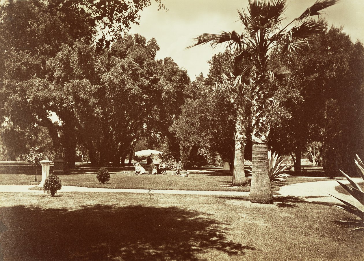 [Thurlow Lodge - Sátor és családi csoport] alkotó: Carleton Watkins