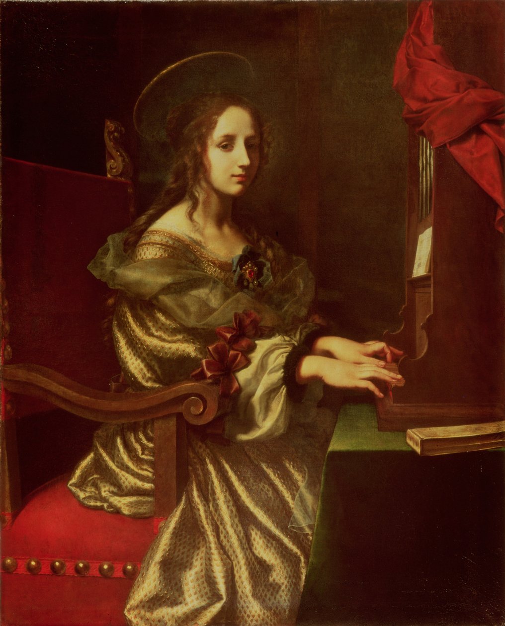 Szent Cecília (a zenészek patrónusa) alkotó: Carlo Dolci