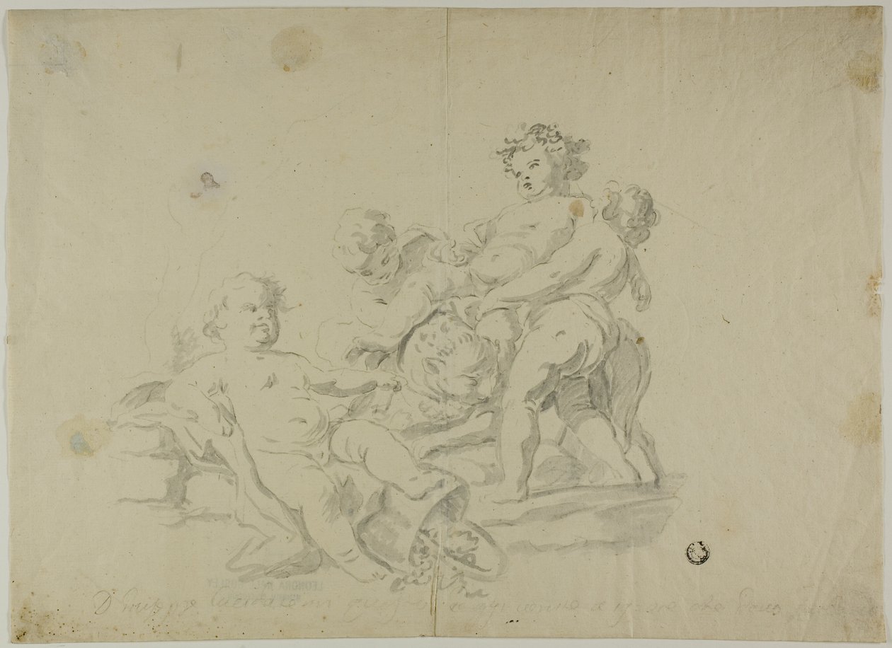 Putti Bacchanáli alkotó: Carlo Amalfi