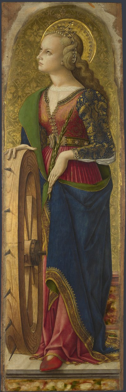 Alexandriai Szent Katalin, 1476 alkotó: Carlo Crivelli