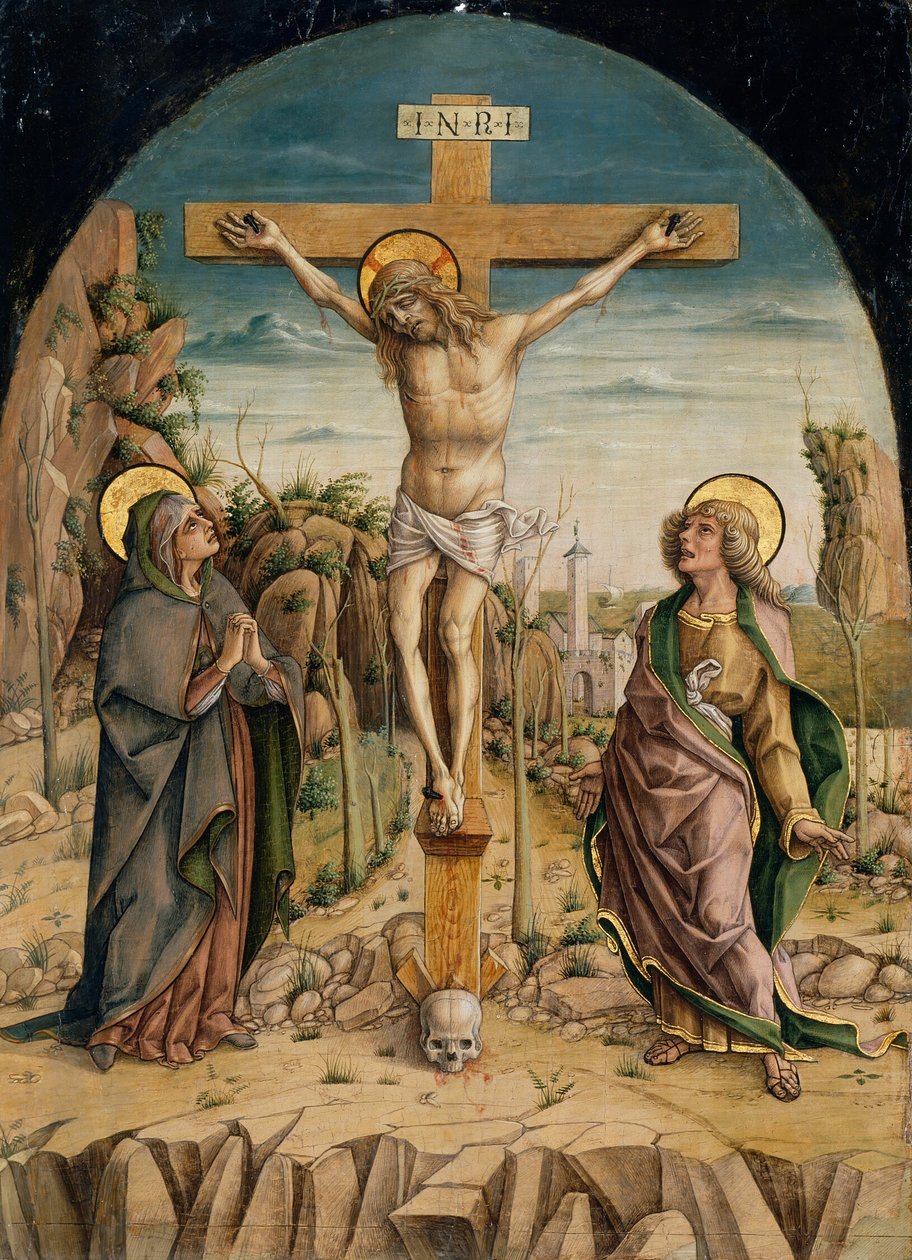 A keresztre feszítés alkotó: Carlo Crivelli