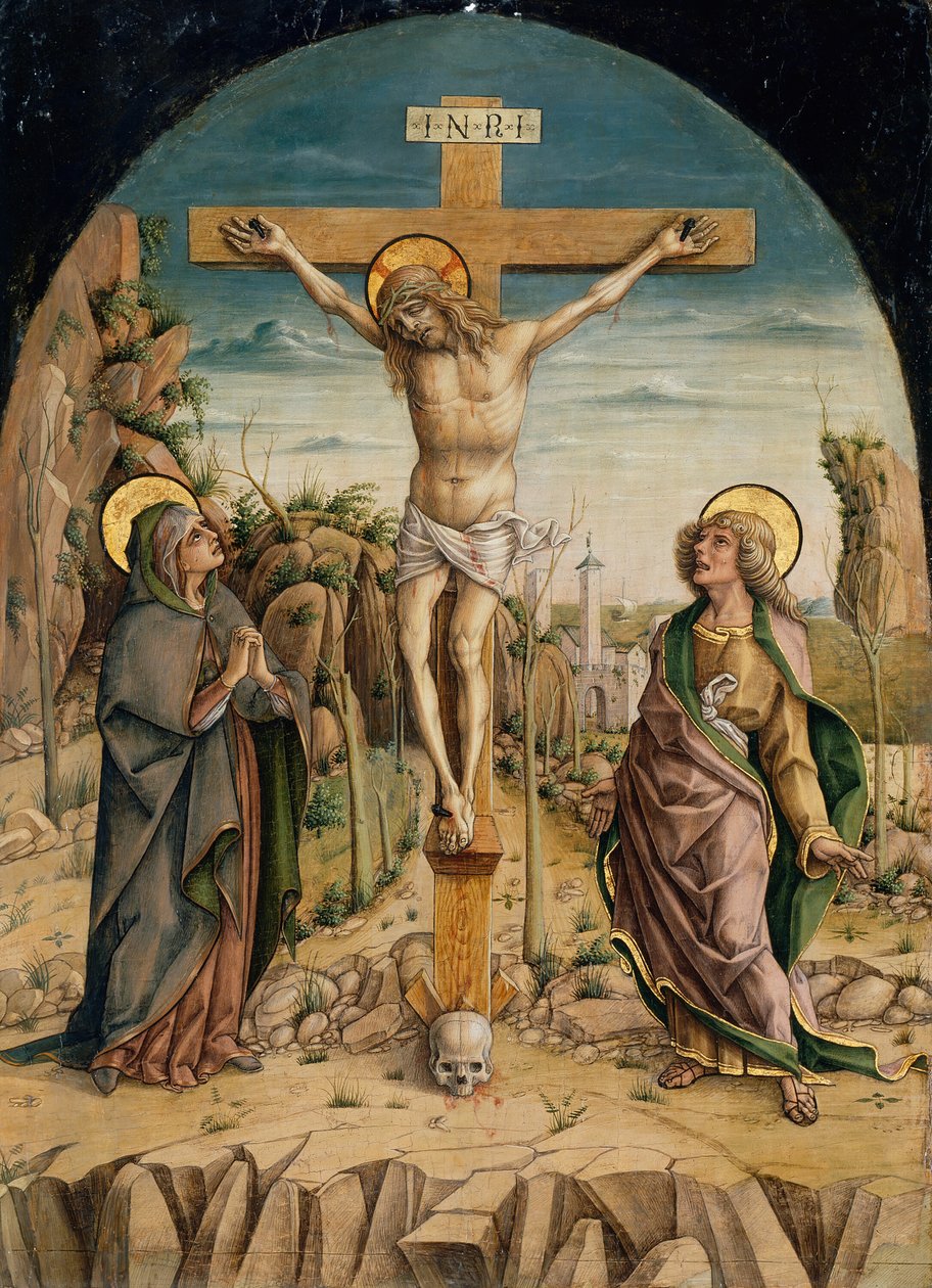 A keresztre feszítés, c. 1487. alkotó: Carlo Crivelli