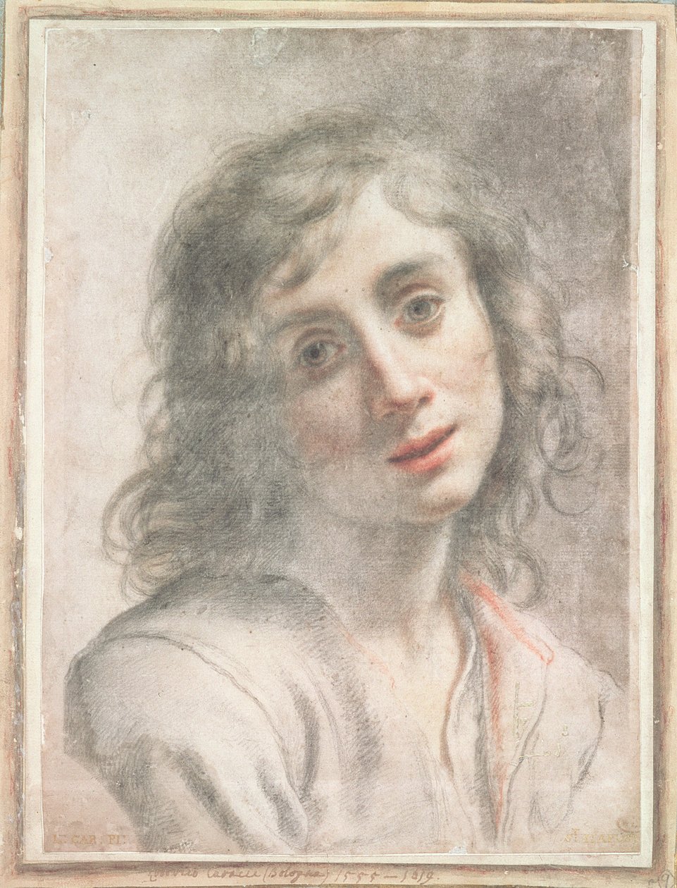 Isteni Szent János mellszobra, (pasztell) alkotó: Carlo Dolci