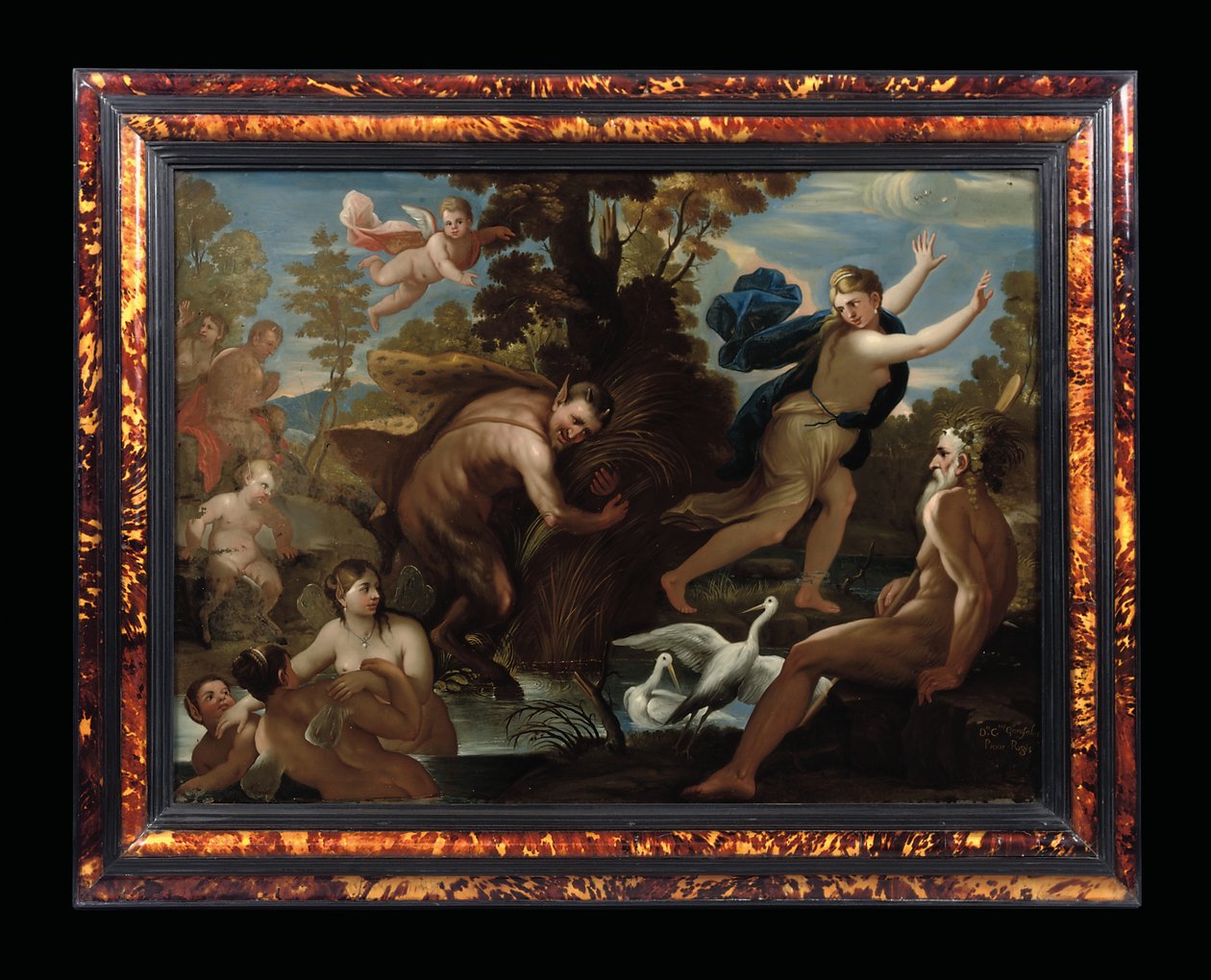 Pán és Szirinx, 1692-1705 körül alkotó: Carlo Garofalo