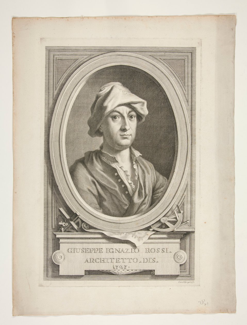 Giuseppe Ignazio Rossi portréja alkotó: Carlo Gregori