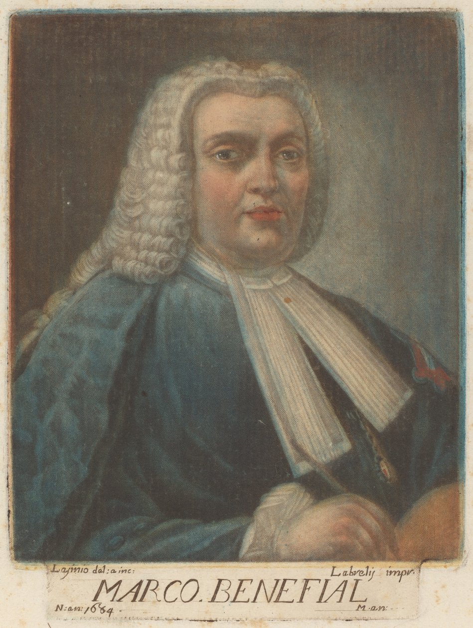 Marco Benefial, 1789. alkotó: Carlo Lasinio