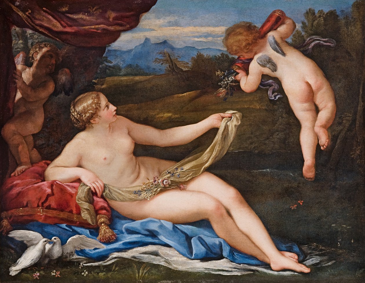 Vénusz és Ámor alkotó: Carlo Maratta