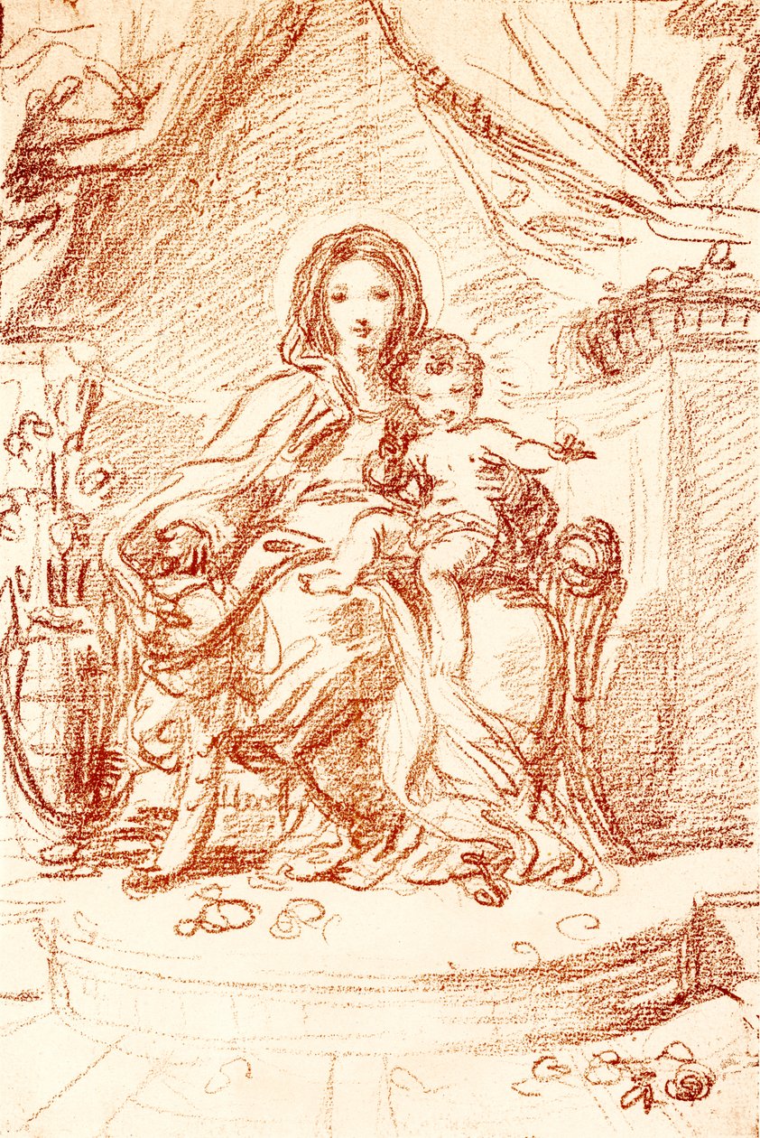 Madonna tanulmány alkotó: Carlo Maratta or Maratti