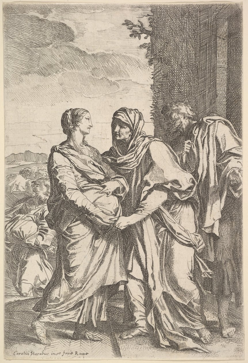 A Látogatás. alkotó: Carlo Maratta or Maratti