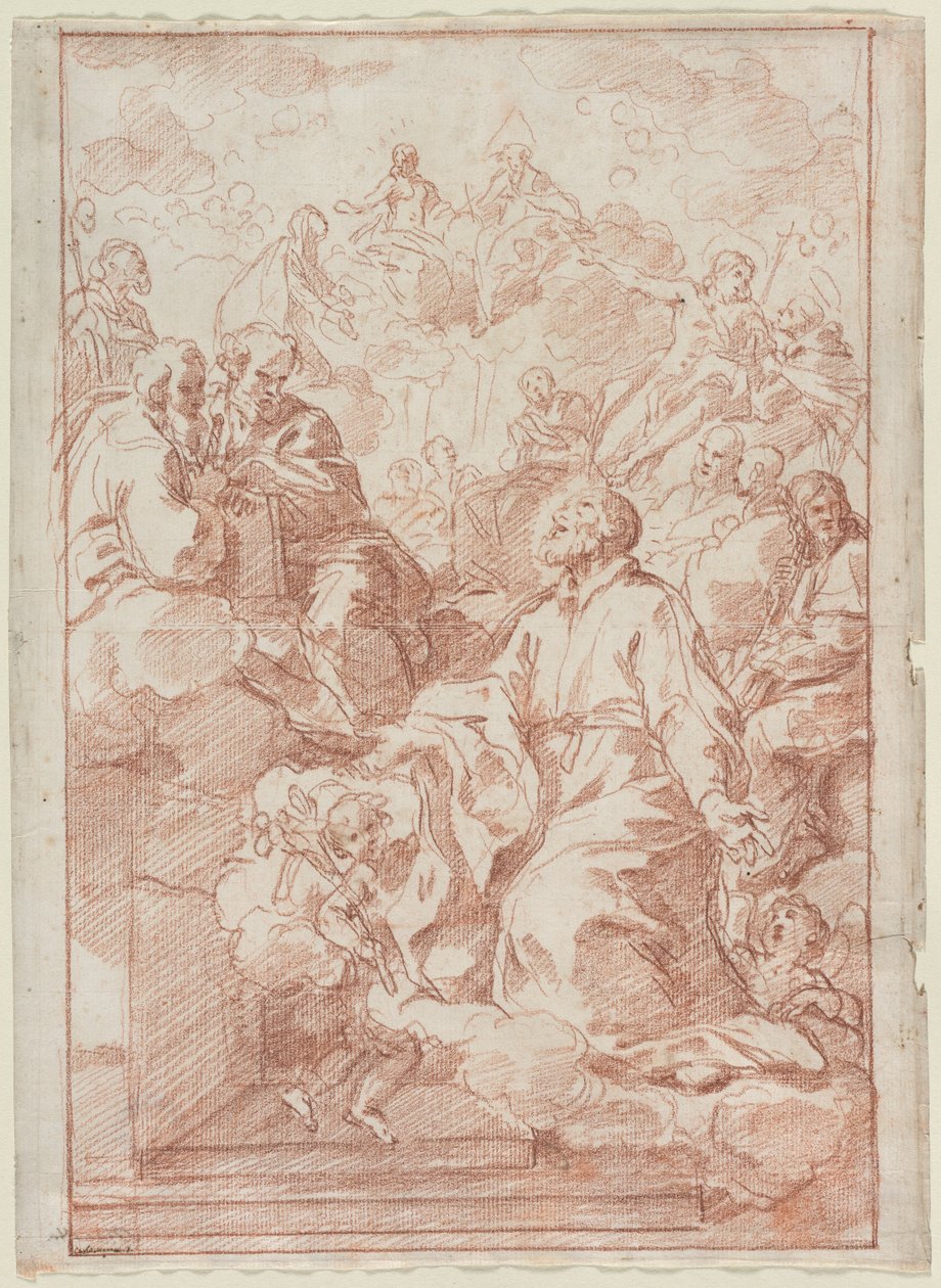 Neri Szent Fülöp látomása, c. 1673-75. alkotó: Carlo Maratta or Maratti