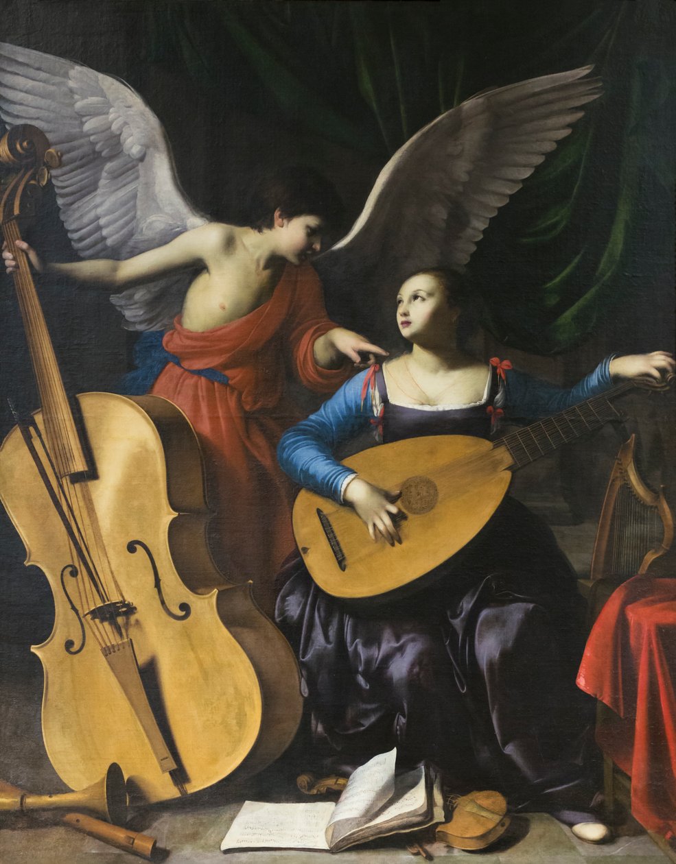 Szent Cecília és az angyal alkotó: Carlo Saraceni