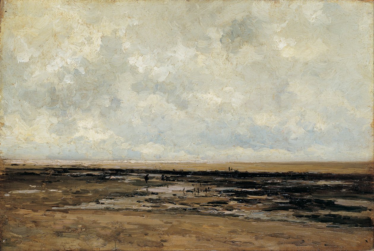Villerville Beach. Normandia alkotó: Carlos de Haes