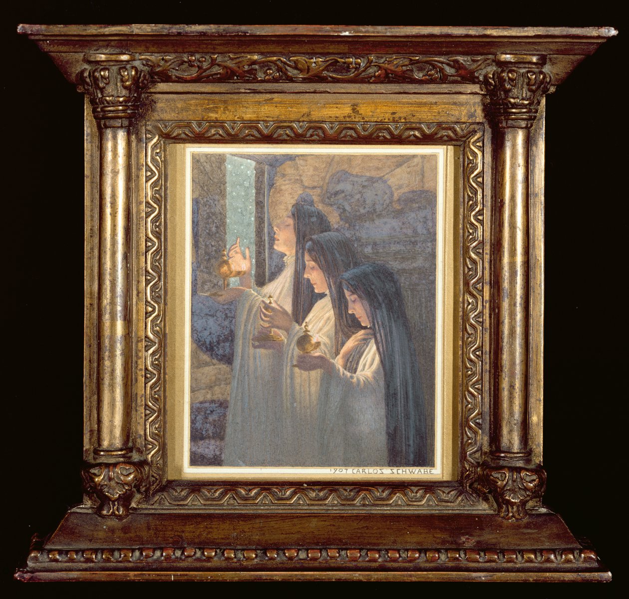 Három bölcs szűz, 1907 alkotó: Carlos Schwabe