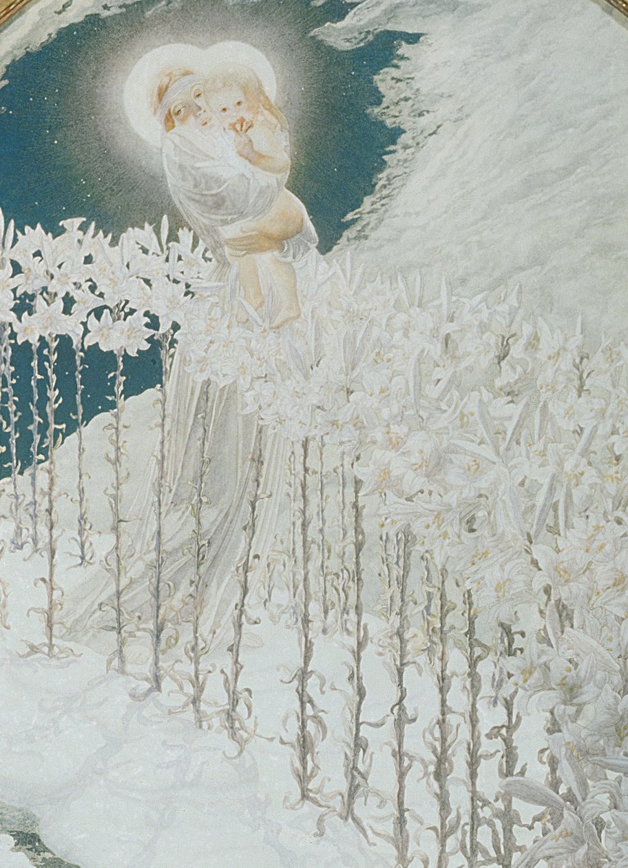Liliomszűz, 1899 alkotó: Carlos Schwabe