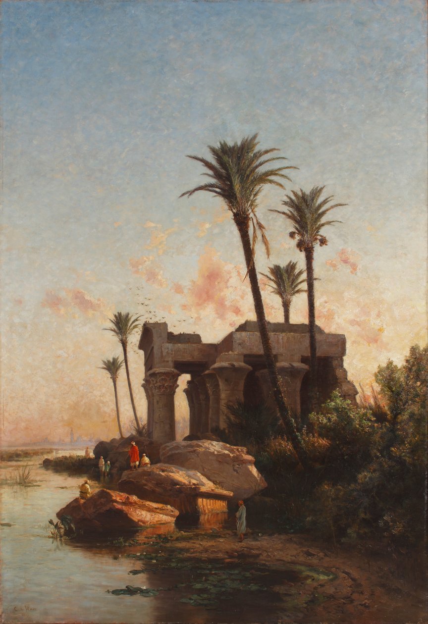 Egyiptomi táj alkotó: Carlos de Haes