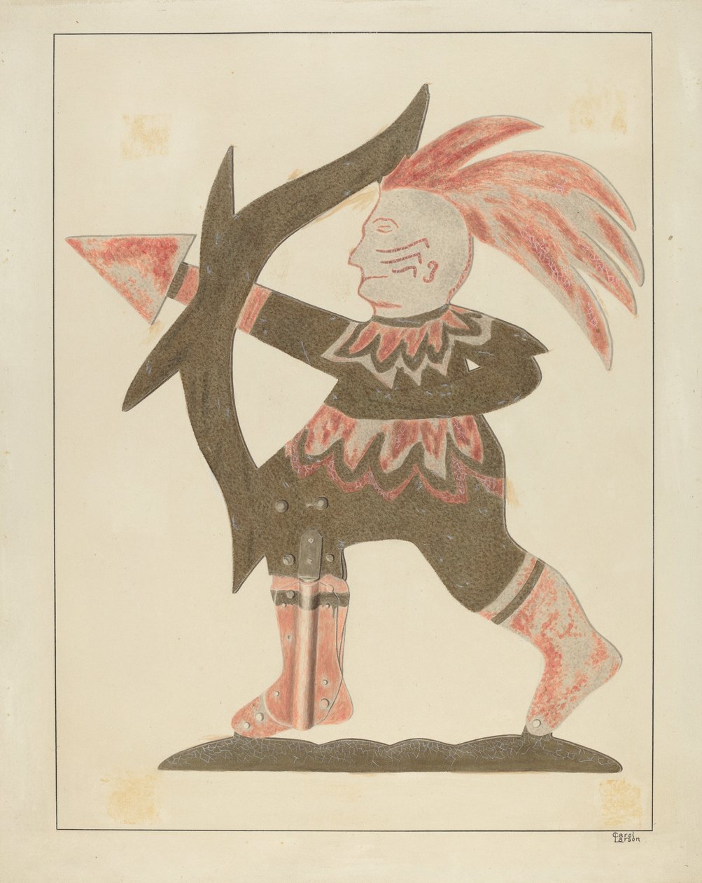 Indiai szélkakas, c. 1936. alkotó: Carol Larson