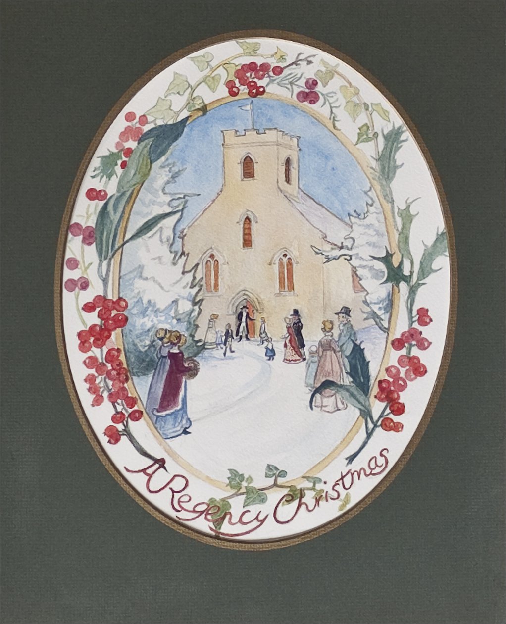 Regency Christmas, 2008 (wc papíron) alkotó: Caroline Hervey Bathurst